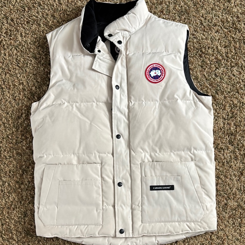 Canada Goose White Puffer Vest